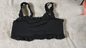 SEXY BLACK PADDED BRALETTE TOP