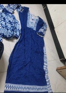 Blue Printed Kurta