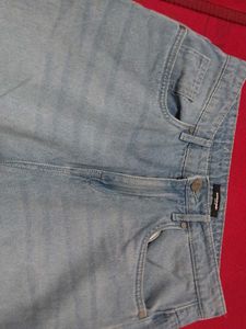 Wide Leg Baggy Blue Jeans