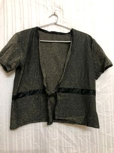 Olive Solid Open Front Shrug