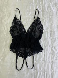 Black Lace bodysuit bust 36