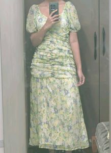 Floral Print Midi Dress