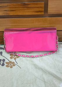 Pink Zebra Clutch