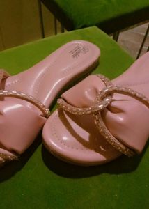 Peach Colour Flats Party Wear ♥️