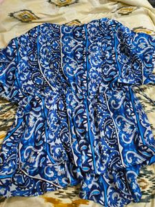 Blue Patterned Kaftan