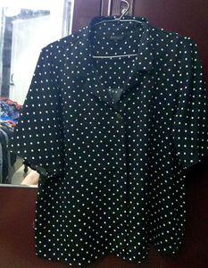 VAN HEUSEN Polka Dot Blouse - Chic & Stylish