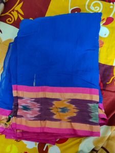 Blue With Pink Combination With Gold Colour