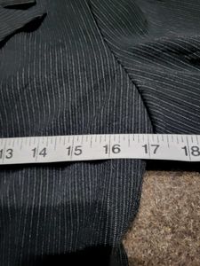 Pinstripe Two Button Blazer