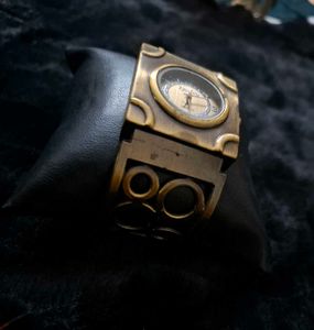Vintage Gold-Tone Cuff Watch