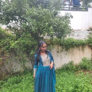 Wedding Guest Gown With Dupatta