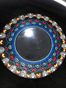 Blue And Red Mandala