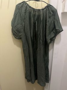 H&amp;M Green A-Line Dress