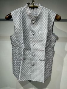 Gray Patterned Vest