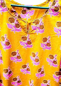 Floral Print Kurta