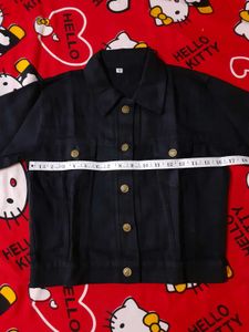 Stylish Black Denim Women Jacket (New)