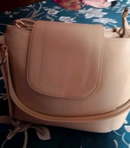 Cream Crossbody Bag