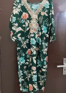 New Unused Cotton Blend Resham Work Suit