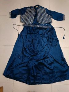 Blue Gown With Jacket