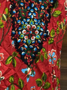 Embroidered Printed Kurta