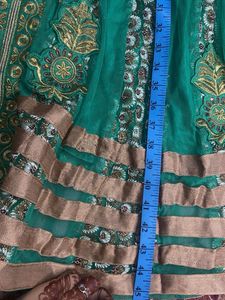 Green Embroidered Kurta Set