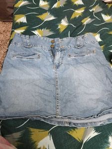 Denim Mini Skirt