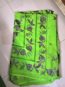 Green Design Saree