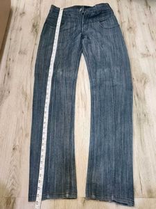 Vintage embroidered denim washed jeans