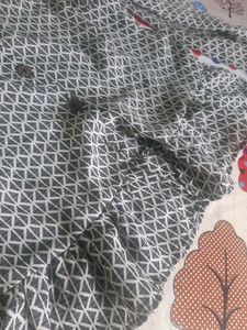 Black Nd White Floral Top