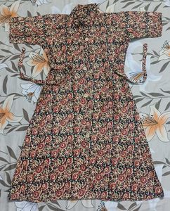 Floral Print Belted Shirt Dress