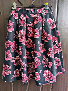 Forever21 Floral Flare Skirt