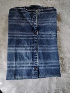 Mens Casual Denim Shirt 42 Inches