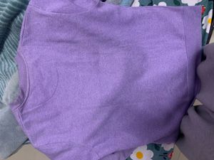 Purple Graphic Sweatshirt