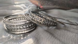 Silver Metal Bangles