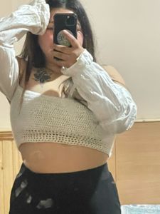 Crochet off  shoulder top