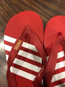 Bata Red Sunshine Flip Flops Size 9