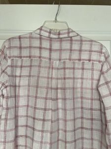 GAP Plaid Linen Blend Tunic