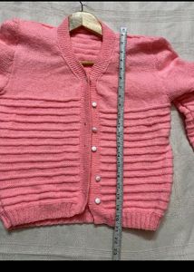 Pink warm cardigan