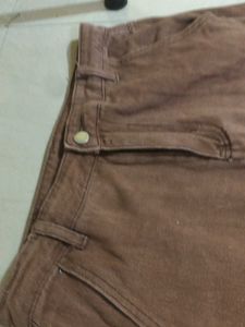 Brown Cargo Pants URBANIC