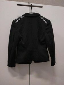 H&amp;M fitted Stylish Embellished Black Blazer