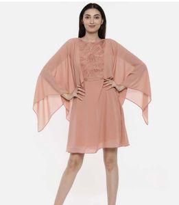 Dusty Rose Kaftan-Style Dress