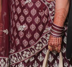 Gorgeous Plum Embroidered Lehenga💜