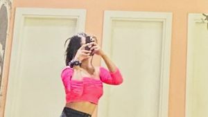 Pink Crop Top