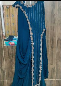 Elegant Blue Ethnic Gown