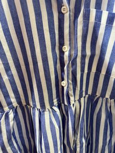 Blue Striped Top