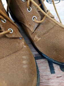 Brown Faux Suede Winter Boots