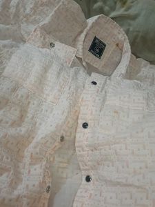 Pink Patterned Casual Shirt