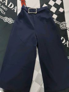 Navy Blue Culotte Pants
