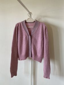 Pink Knit Cardigan