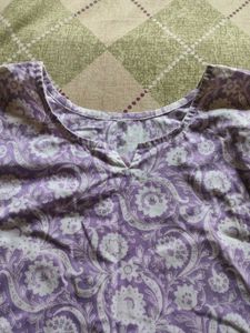 Floral Lavender Tunic Top