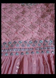 Pink Plazo Suit